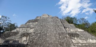Structure X at Becan site in Campeche