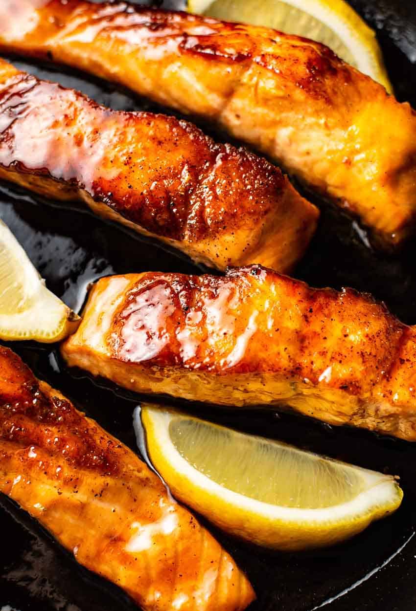 soy and honey glazed salmon