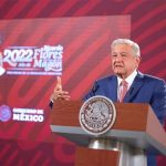 The president speaks at his Monday press conference.