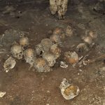 Remains of what experts believe was a Mayan altar, in the Comalapa cave.
