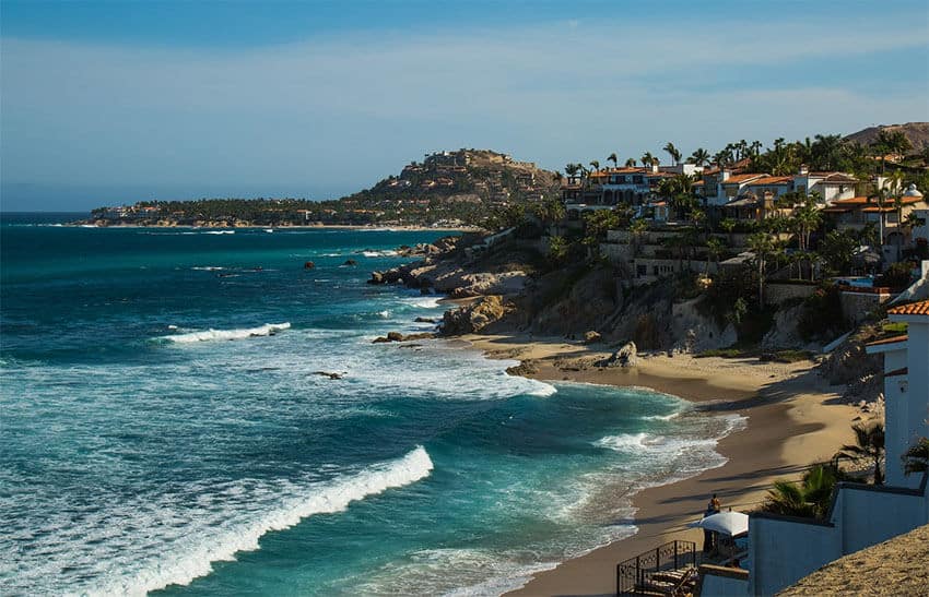 Coastal resort towns like San José del Cabo (shown) and Cancún were popular destinations.