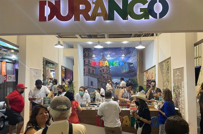 The Durango display at Tianguis Turístico, Latin America's biggest tourism show,
