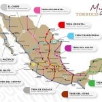 Miguel Torruco's 11 train routes.