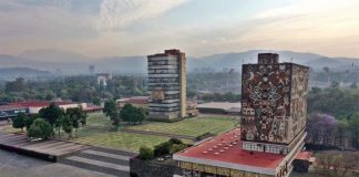 The National Autonomous University's main campus in Mexico City.