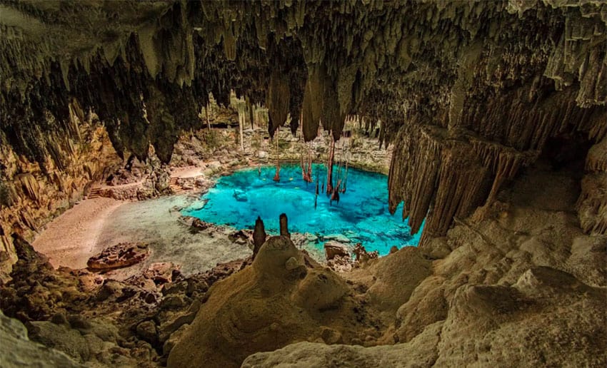 A cenote at Xibalbá, Yucatán.