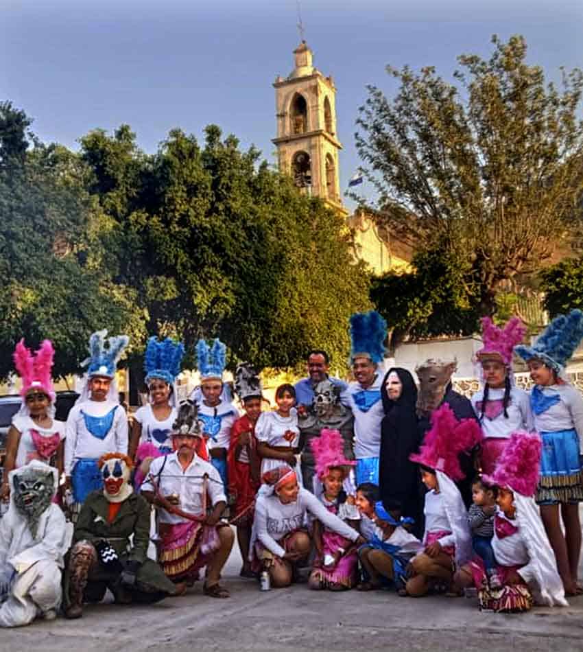 dancers in traditional costume in Oconahua, Jalisco