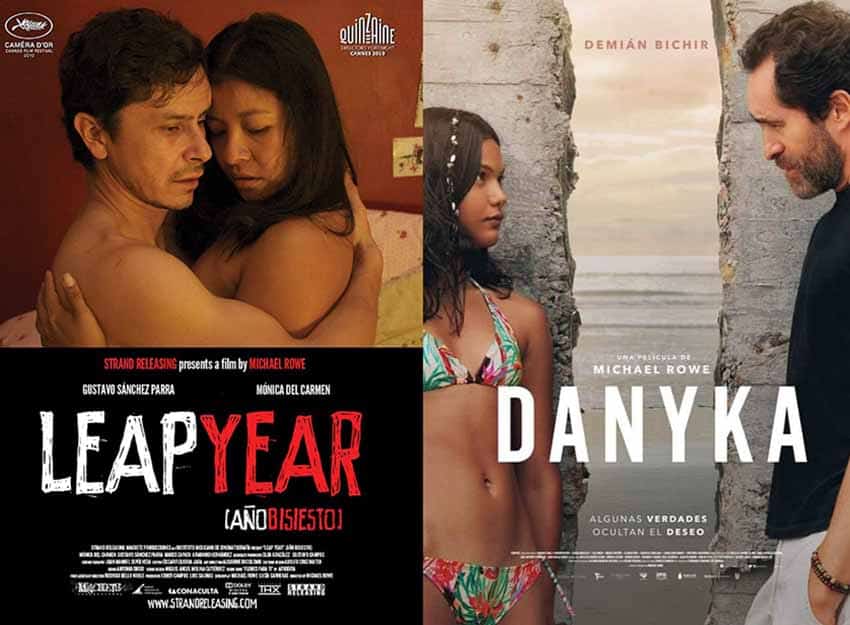 Posters for Michael Rowe movies, Leap Year and Danyka