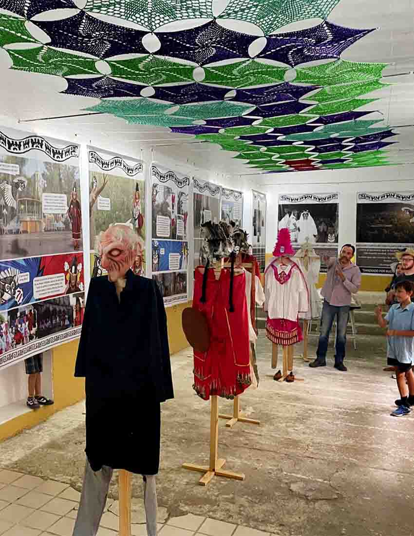 costumes on display at Ocomo Palace museum