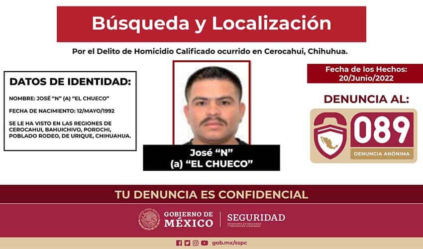 warrant for Mexican gang leader Jose Portillo,