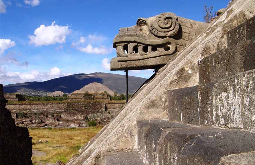Carving at Teotihuacan