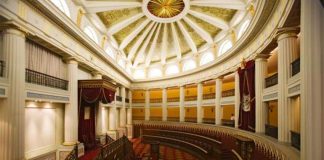 HIstoric Chamber of Deputies hall in Mexico City