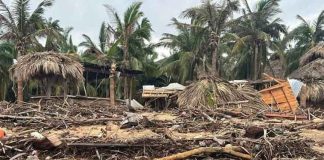 Heavy property damage on Ventanilla beach