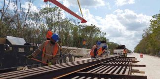 Work on the Maya Train project