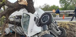 Minibus crash on Mexico City-Queretaro highway