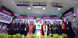 "Alito" Moreno, president of the PRI party, proposed easing access to high-caliber weapons at a press conference on Tuesday.