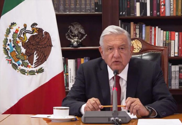 President López Obrador addresses the Major Economies Forum on Energy and Climate, on Friday.