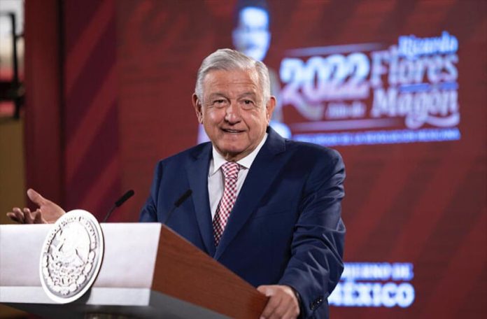 President López Obrador at his Monday press conference.