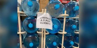 Suppliers don't have enough of certain bottled water products to meet demand.