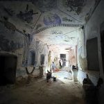 Volunteers at work in the chapel.