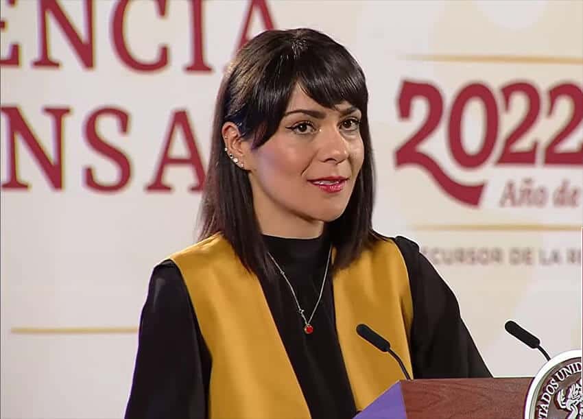 As she does every week, Elizabeth García Vilchis addressed "fake news" on Wednesday.