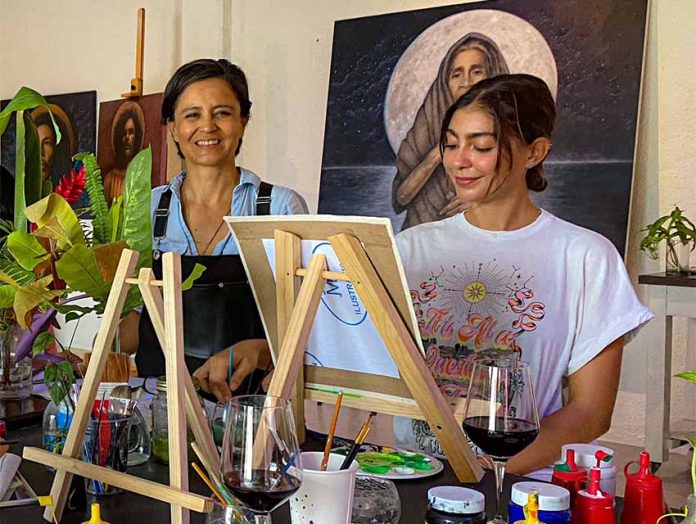 art classes in Zihuatanejo with teacher Alma Silva