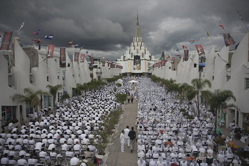 La Luz del Mundo's church in Guadalajara, where the religious organization is based.