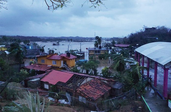 Hurricane Agatha flooded homes and destroyed roofs in San Isidro del Palmar, a riverside community near the popular beach town Mazunte.