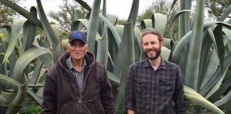 Tomas Solares and Carlos Nava in San Luis Potosi at Solares' farm