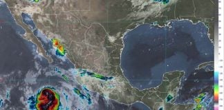 Hurricane Estelle satellite map