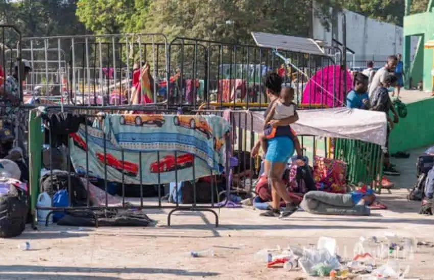 migrants waiting for asylum processing in Tapachula, mexico