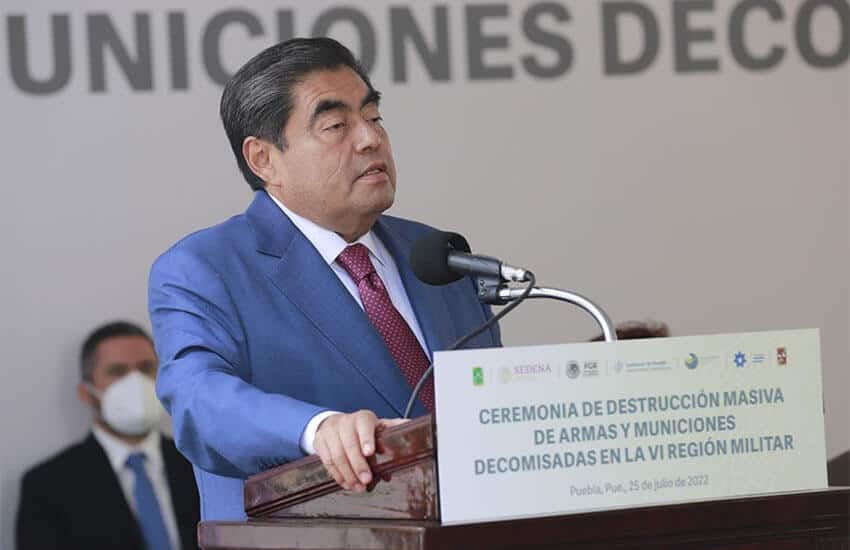 Puebla governor Miguel Barbosa
