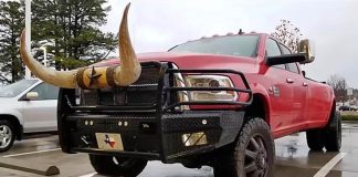 Oversized pickup truck in Houston