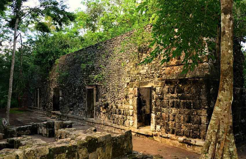 Buildings at Kuluba Maya site in Yucatan
