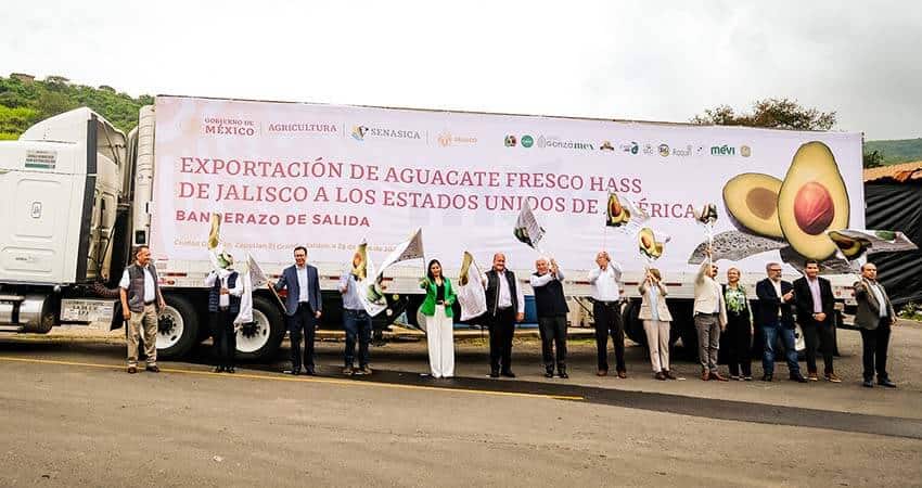 inauguration of first import of Jalisco avocados to the US