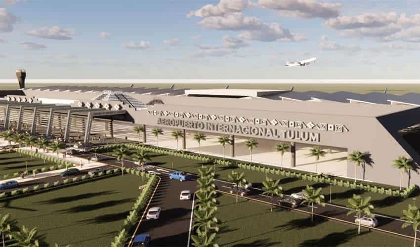 rendering of planned Tulum airport