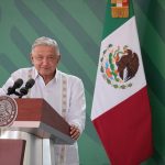 The president at his Friday morning conference in Puerto Vallarta.