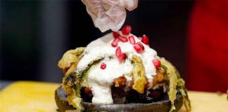 A chiles en nogada hamburger is beyond the pale