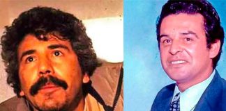 File photos of Caro Quintero, left, and Camarena.