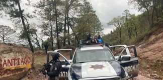 State police search for El Chueco in a remote area of the Sierra Tarahumara.