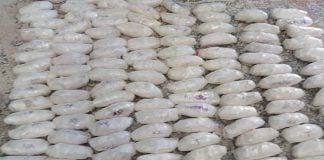 The fentanyl seized in July by the army.