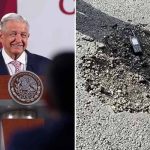 pothole on runway Benito Juarez airport CDMX