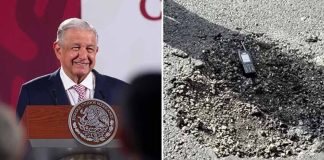 pothole on runway Benito Juarez airport CDMX
