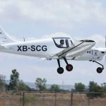 The Halcón 2 is airborne Monday in Guanajuato.