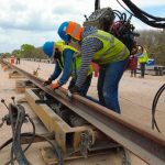 work resumes on section 5 of the train,