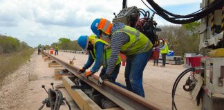 work resumes on section 5 of the train,