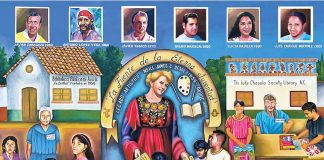 mural of Neill James at Lake Chapala Society, Ajijic