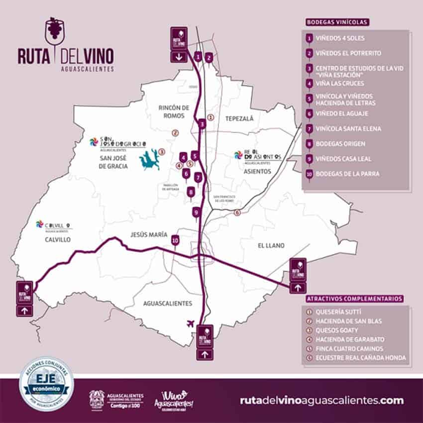 new Aguascalientes, Mexico, wine route