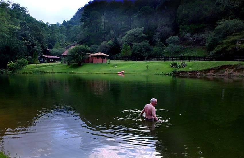 lagoon at Potrero de Mulas wildlife reserve, Jalisco