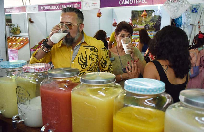 pulque at Zacatlan Apple Harvest Fair in Puebla