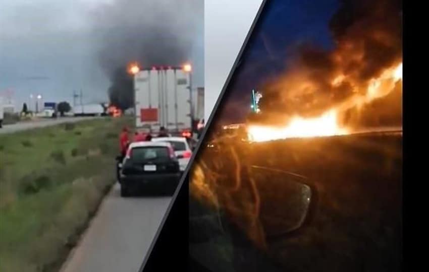 narco blockade in Zacatecas